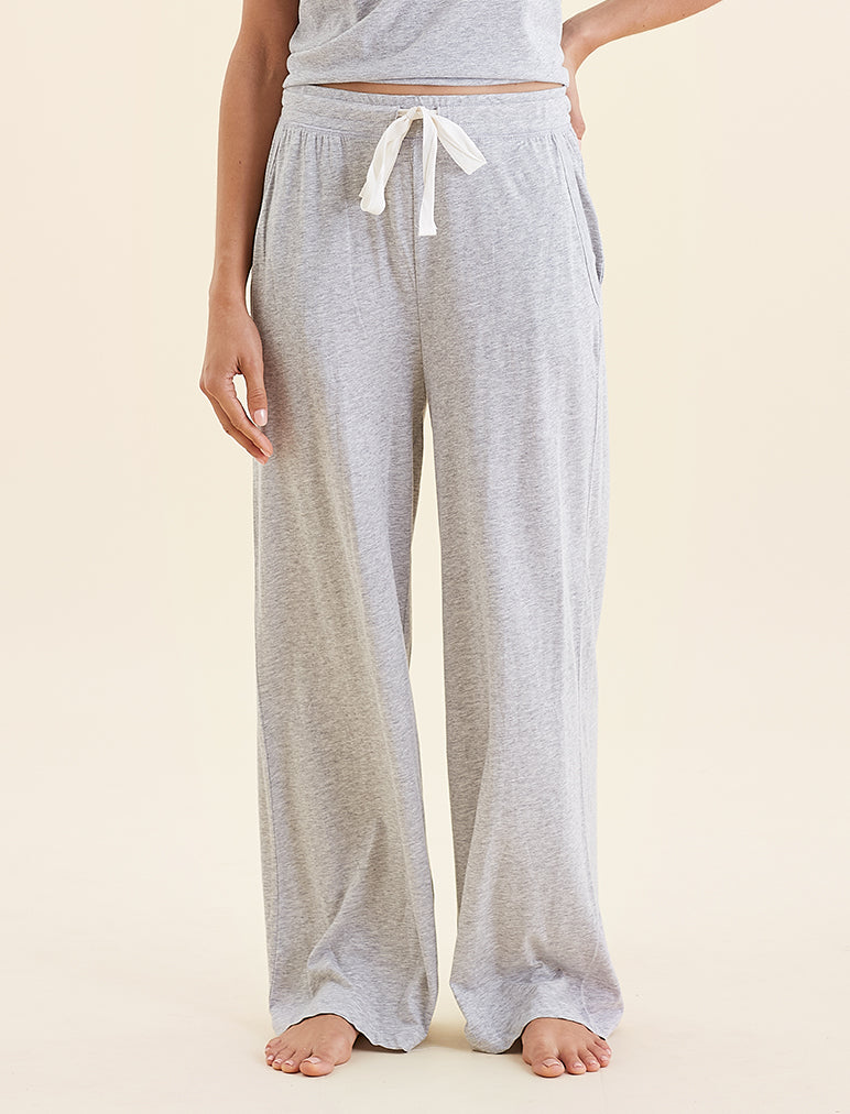100% Organic Linen Knit Pajamas (Covered Bio-elastic waistband
