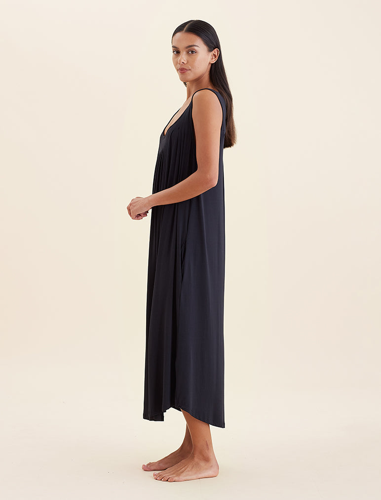 Kate Modal Soft Pleat Front Maxi Nightie