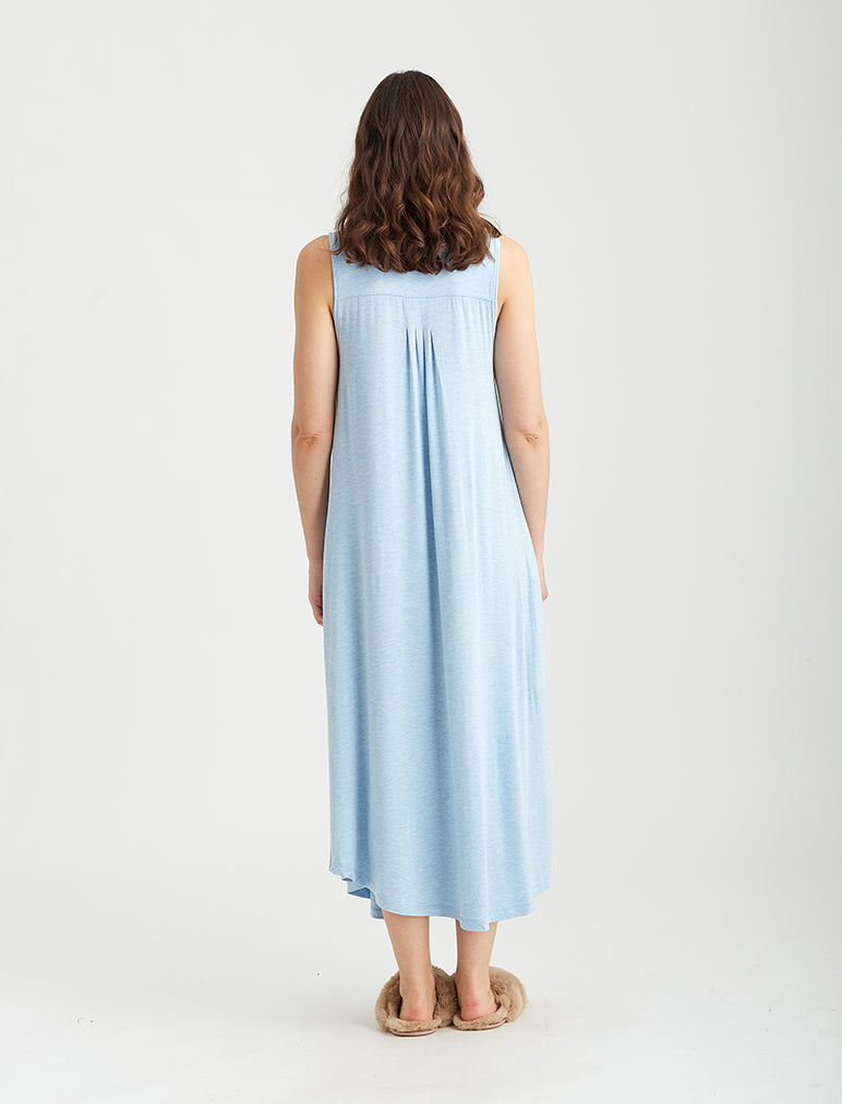 Kate Modal Soft Pleat Front Maxi Nightie