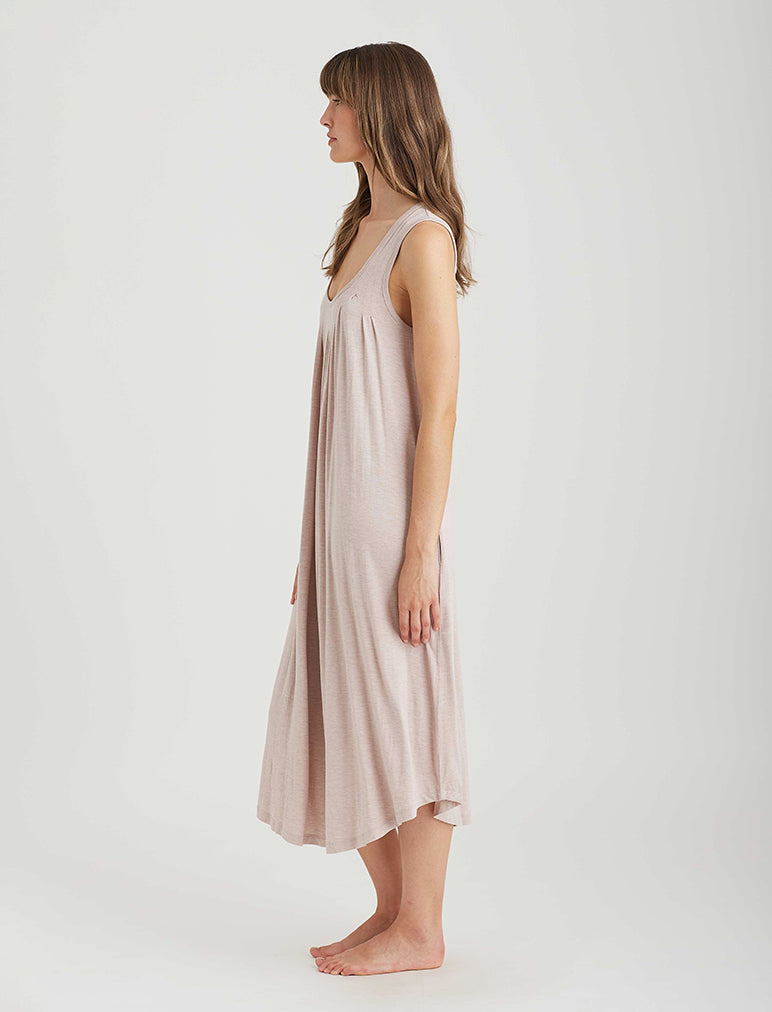 Kate Modal Soft Pleat Front Maxi Nightie