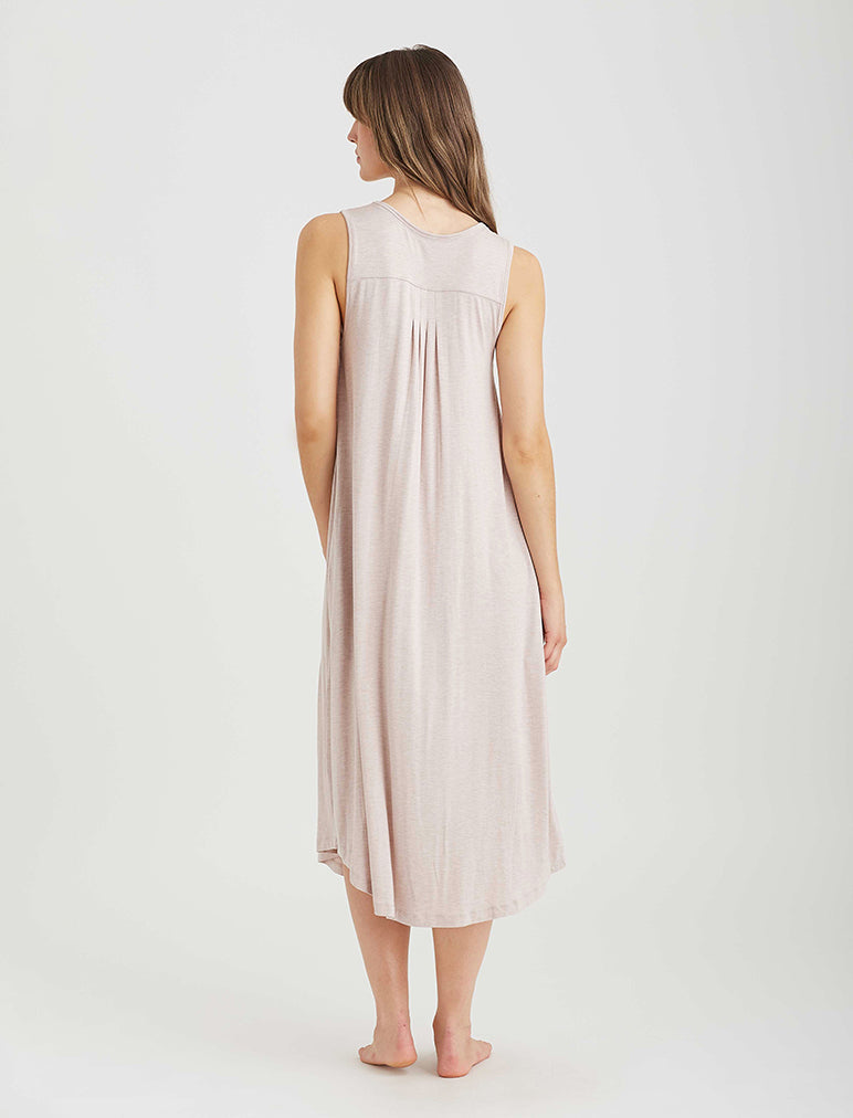 Kate Modal Soft Pleat Front Maxi Nightie