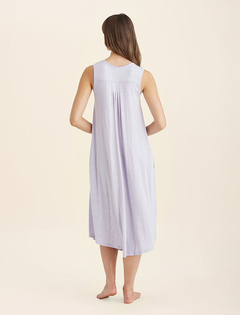 Kate Modal Soft Pleat Front Maxi Nightie