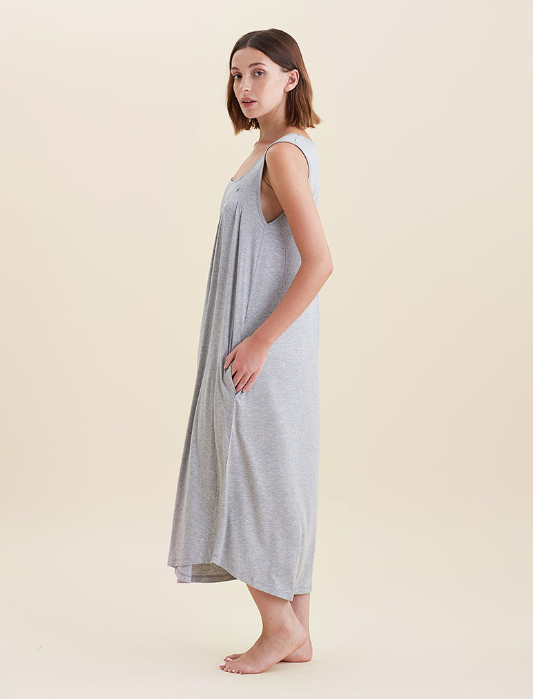 Kate Modal Soft Pleat Front Maxi Nightie