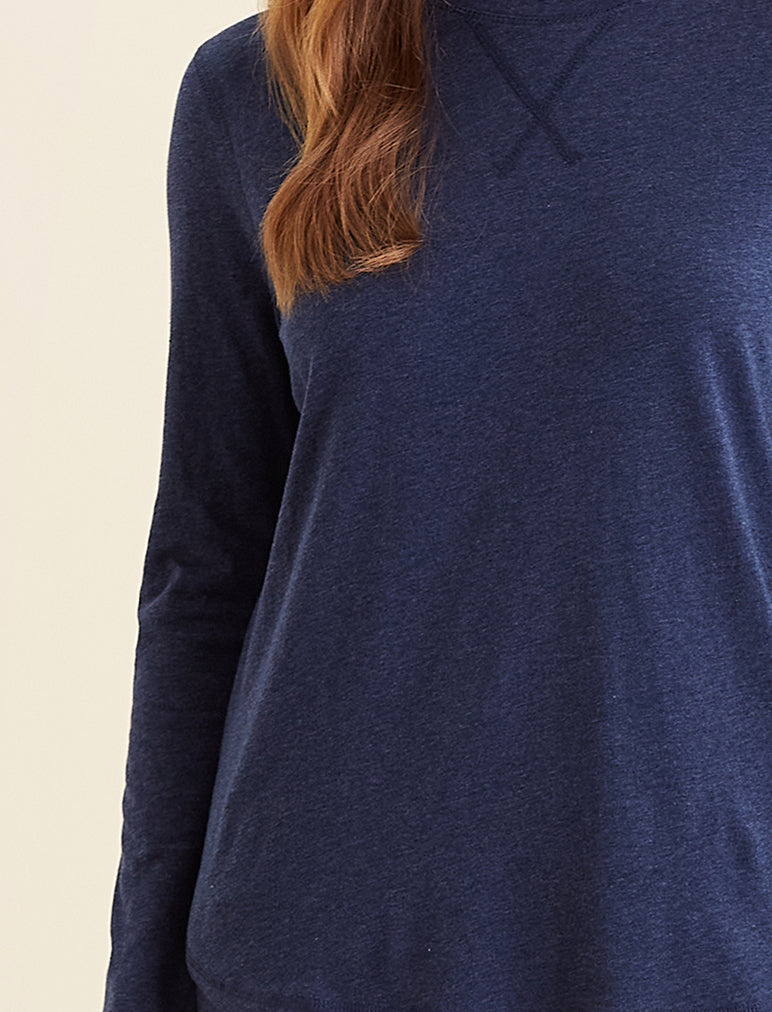 Jada Organic Cotton Knit Long Sleeve Tee