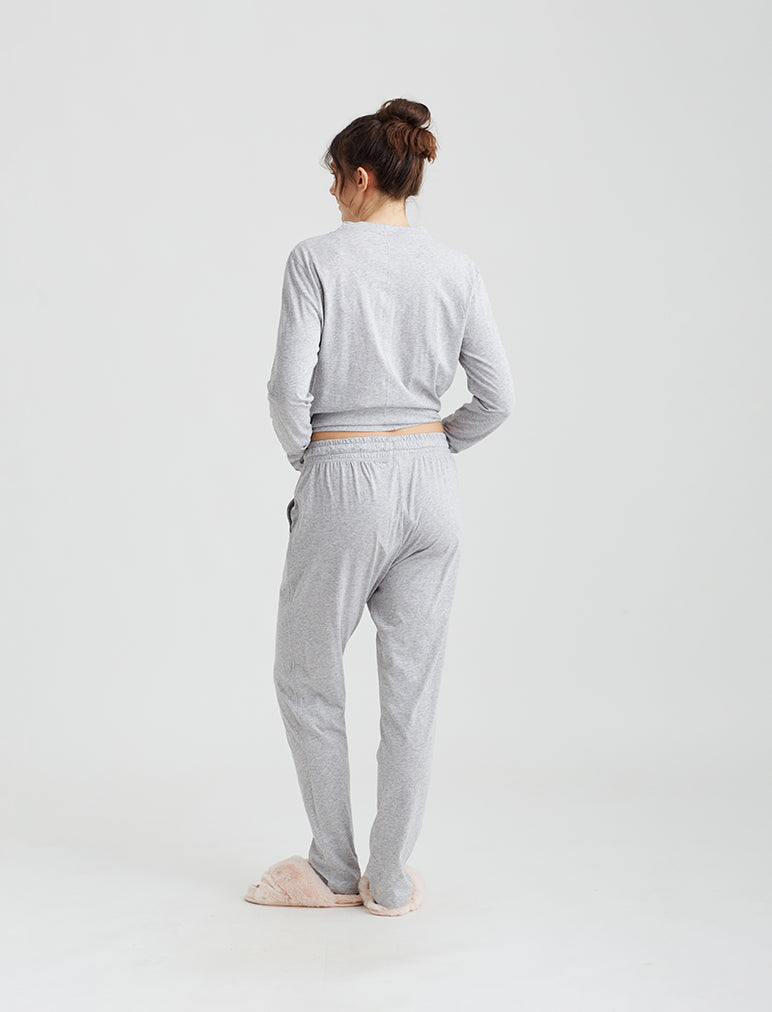 Grey jogger set on sale womens