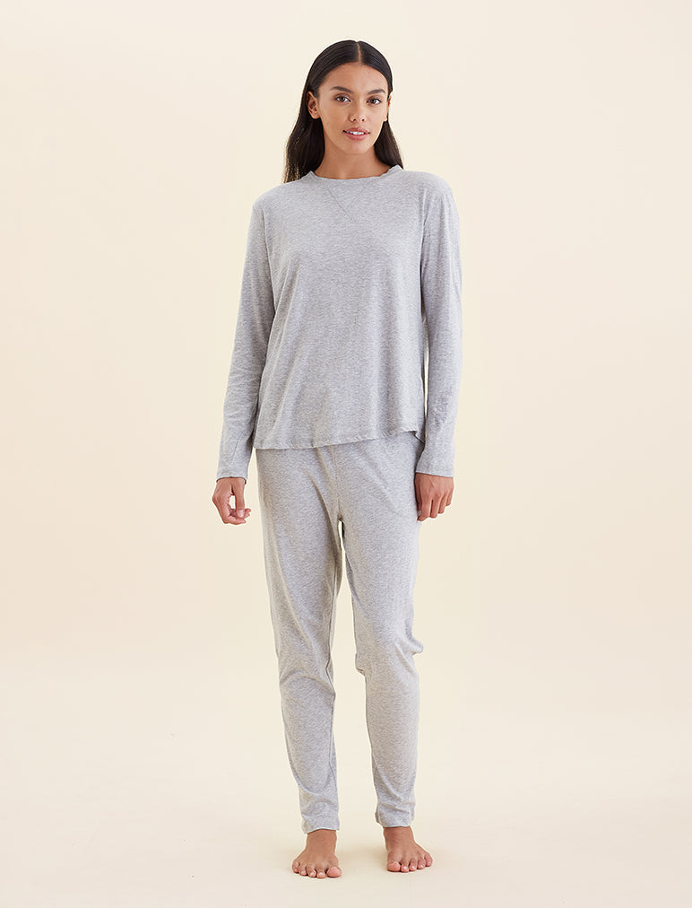 Jada Organic Cotton Knit Long Sleeve Tee