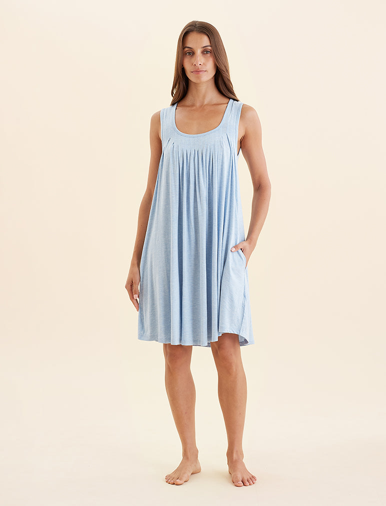 Kate Modal Soft Pleat Front Curved Nightie