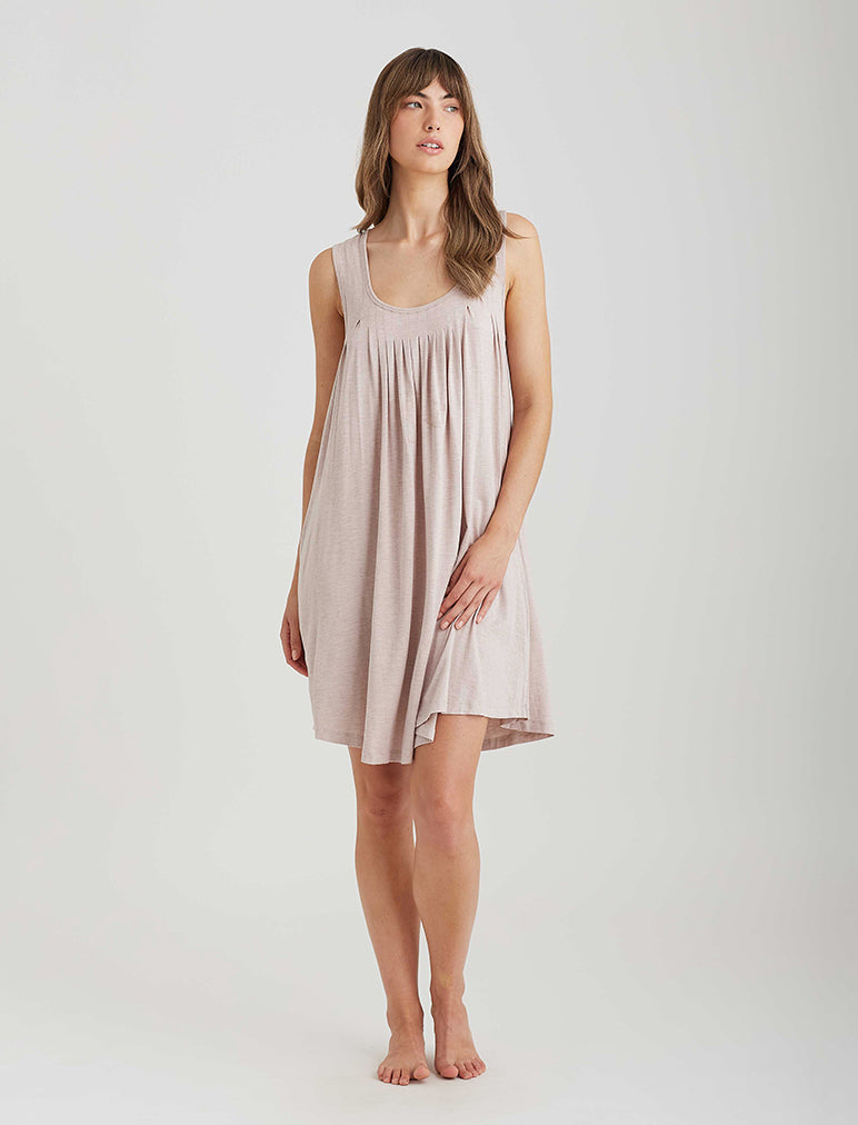 Kate Modal Soft Pleat Front Curved Nightie