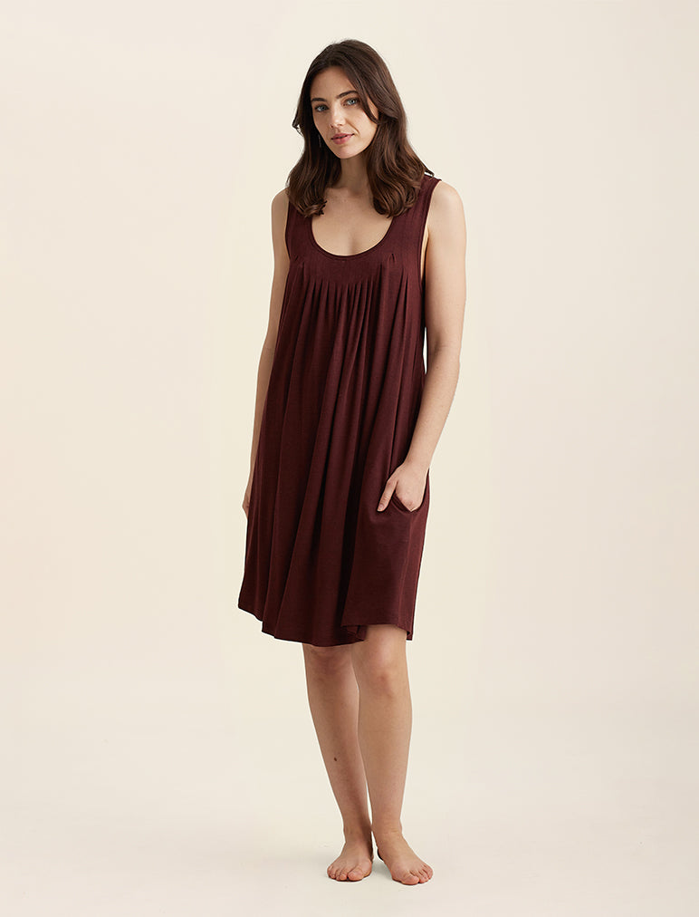 Kate Modal Soft Pleat Front Curved Nightie