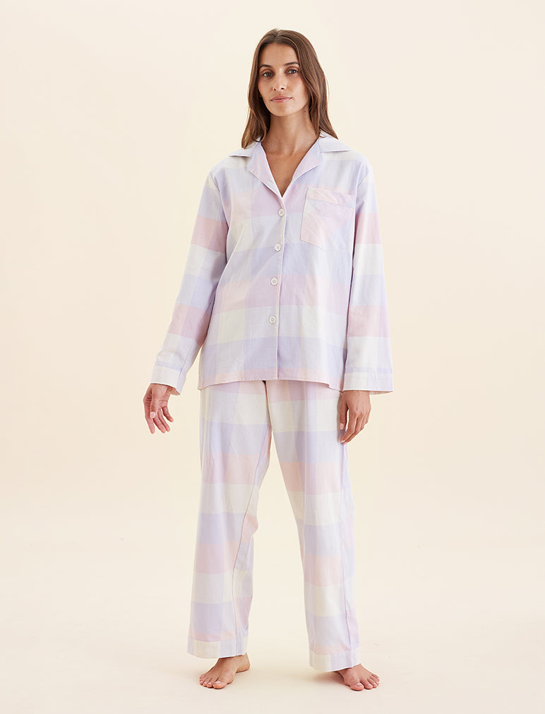 Organic Plaid Full Length PJ