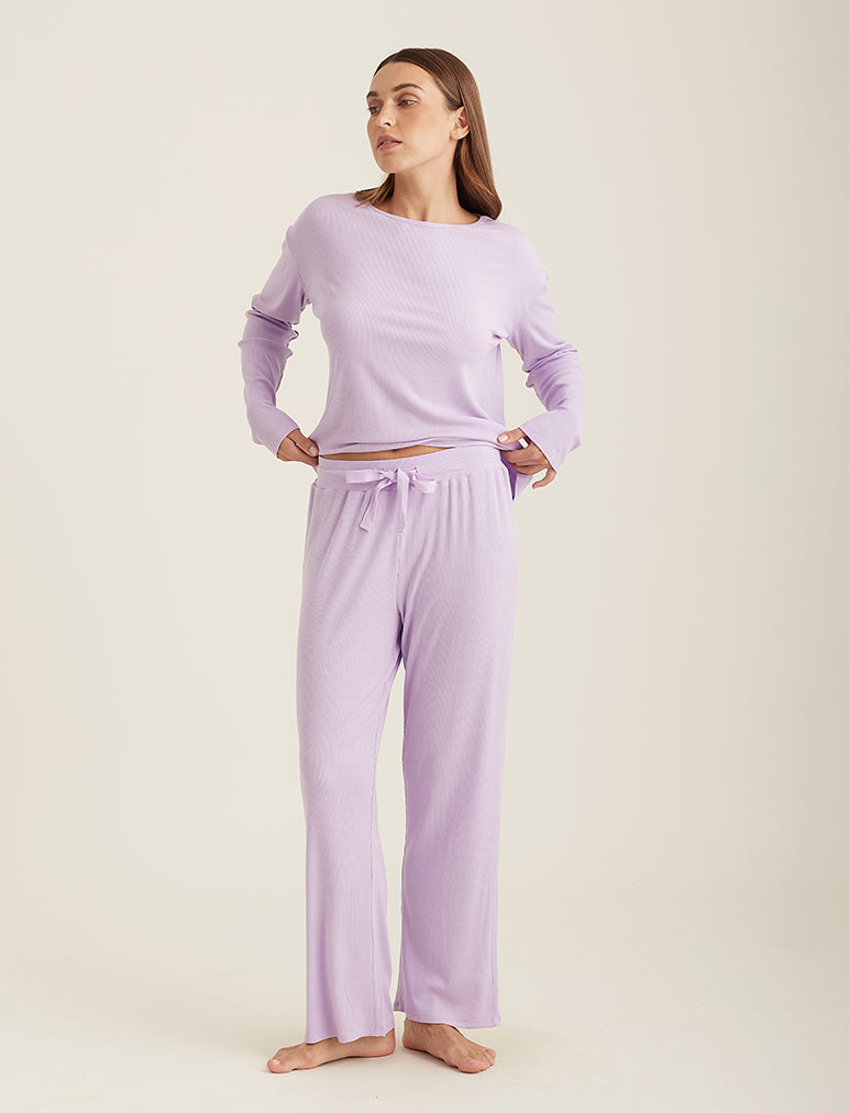 Luxe Rib Modal Wide Leg Pant