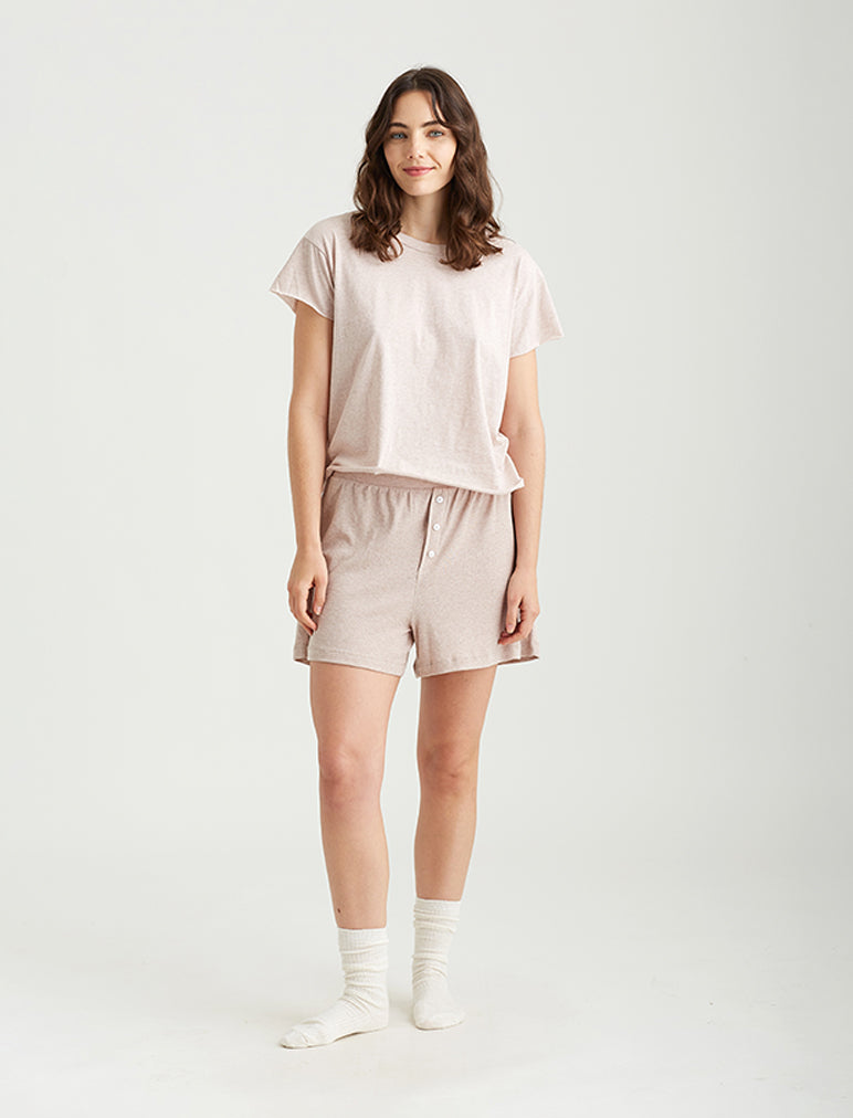 Jada Organic Cotton Knit Boxy Tee