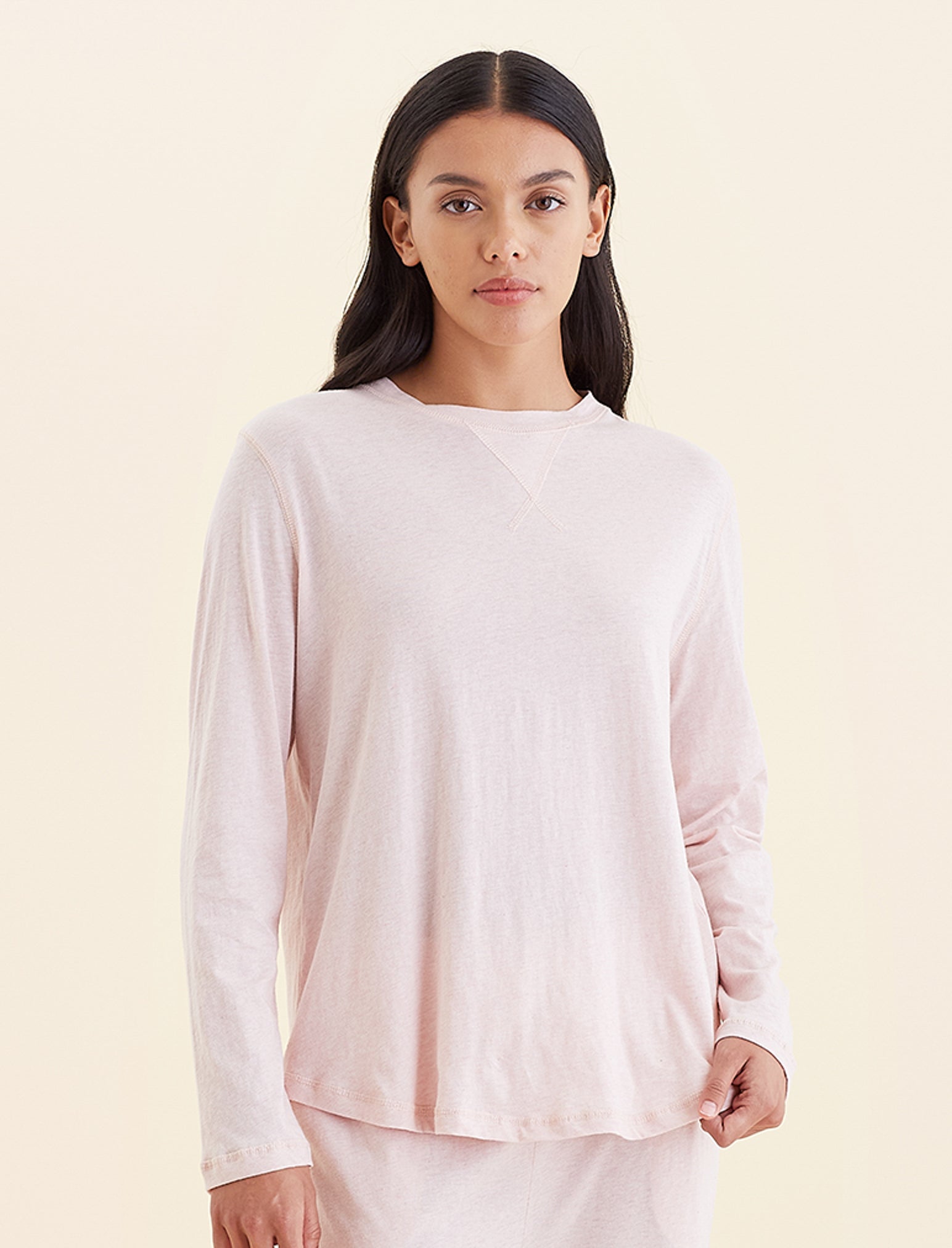 Jada Organic Cotton Boxy Long Sleeve Tee