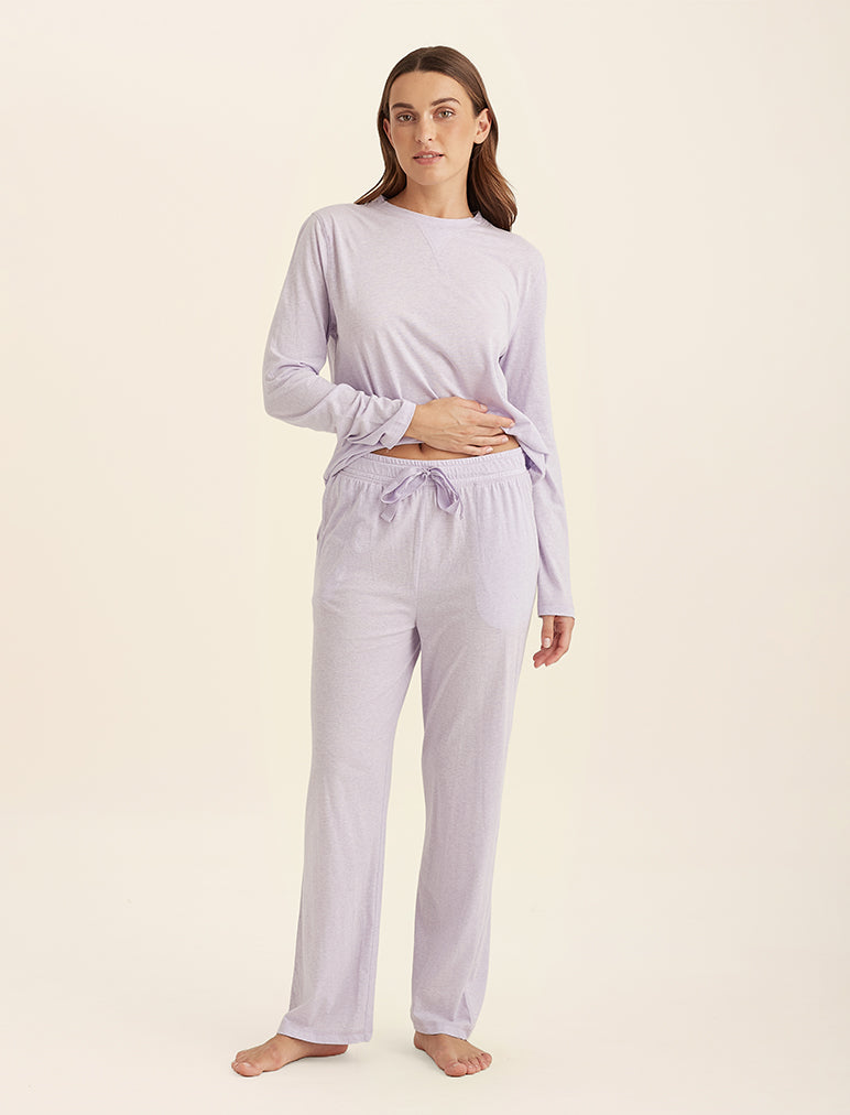 Jada Organic Cotton Knit Straight Leg Pant