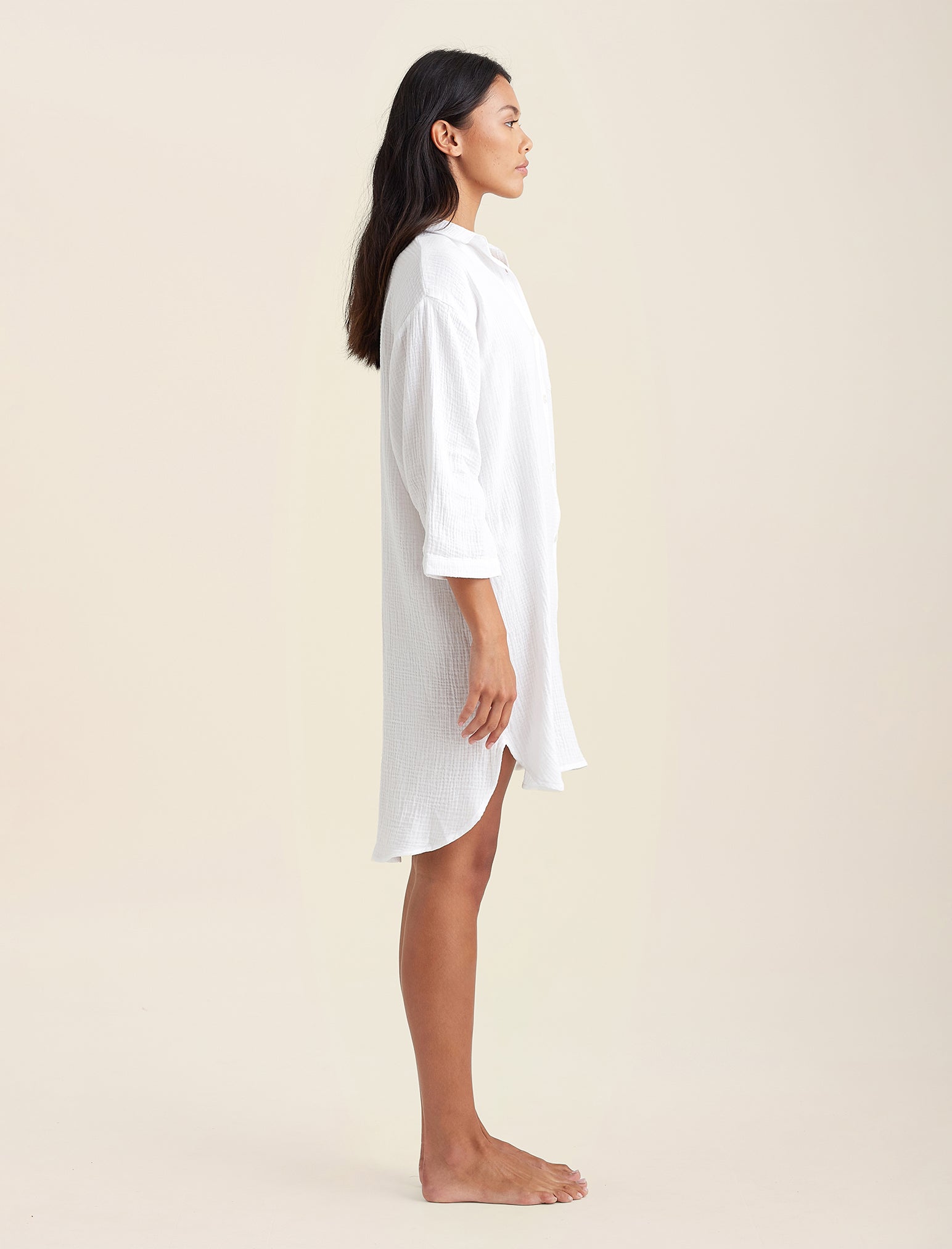 Ashley Textured Cotton Nightshirt