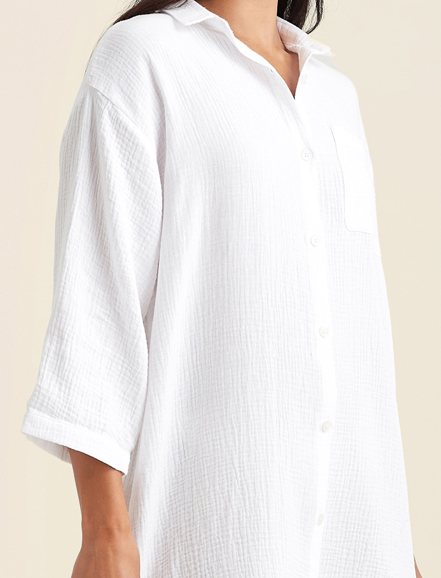 Ashley Textured Cotton Nightshirt