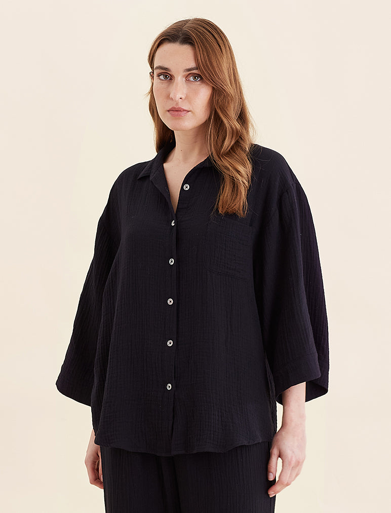 Ashley Textured Oversized Shirt