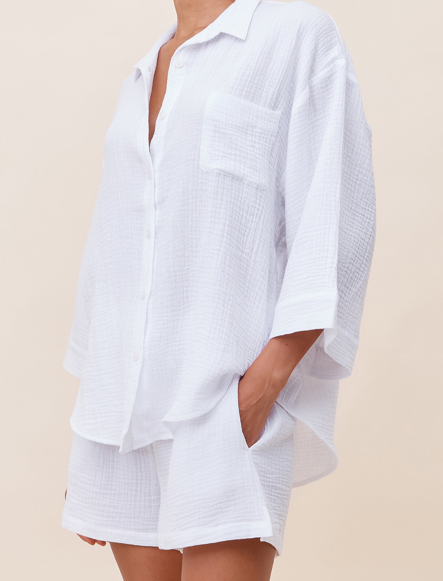 Ashley Textured Oversized Shirt