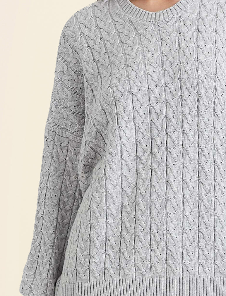 Cosy Cable Cotton Cashmere Jumper