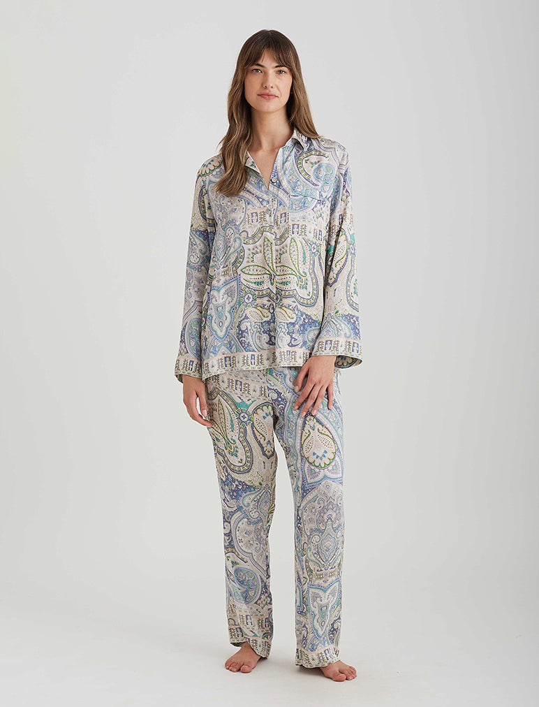 Pajama Set for Women, Pajamas Women's Long Sleeve Cotton Homewear Set, 051,  XL,Womans Comfy Pajama : : Clothing, Shoes & Accessories