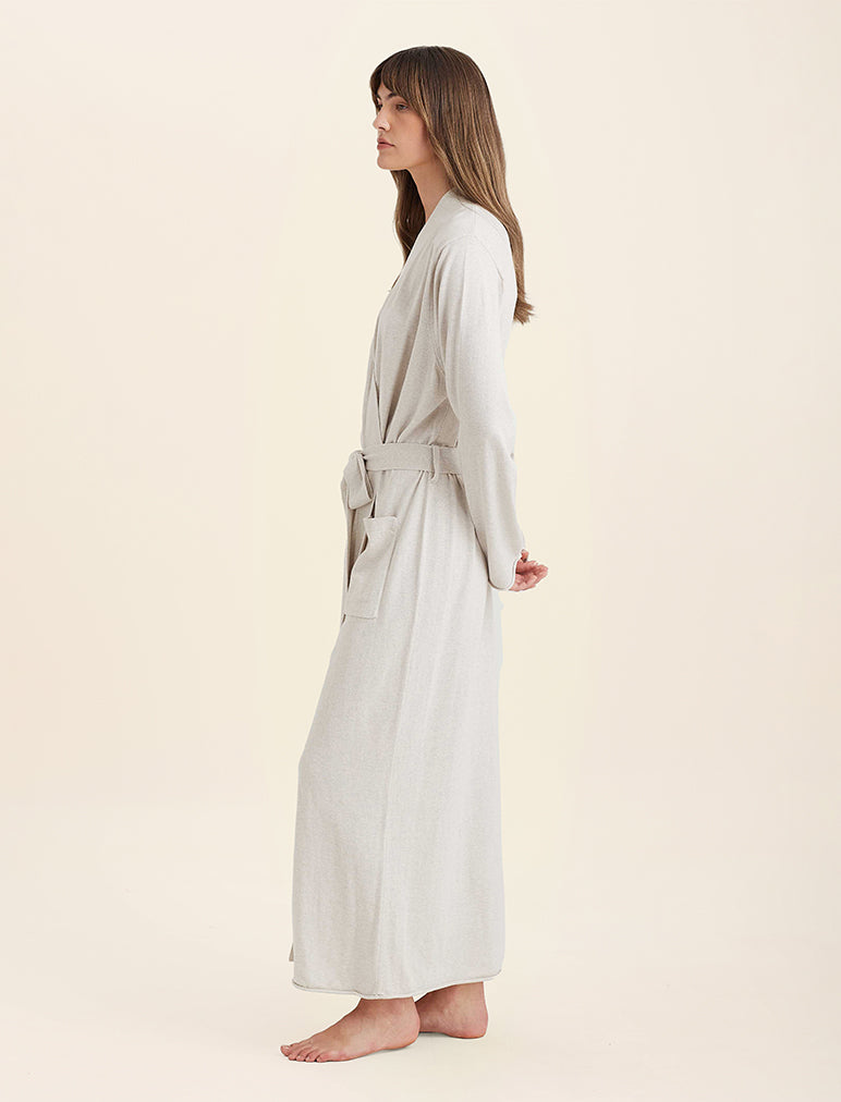 Cotton Cashmere Maxi Robe