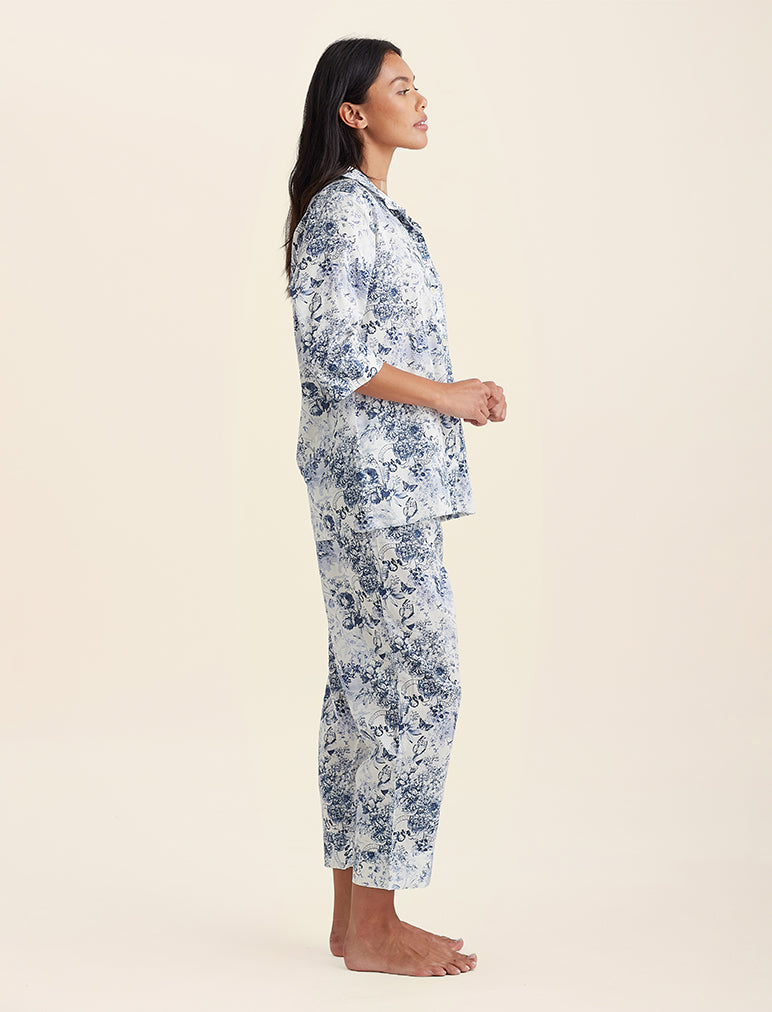 Toile De Jouy Crop PJ Set