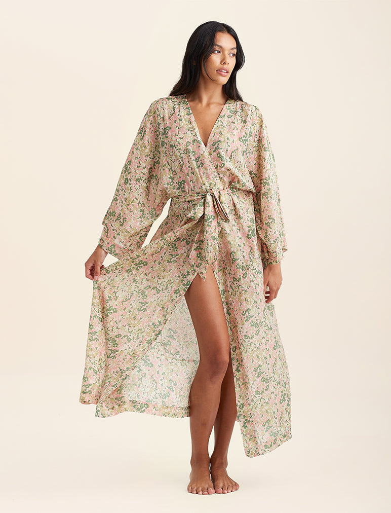 Adeline Kimono Maxi Robe