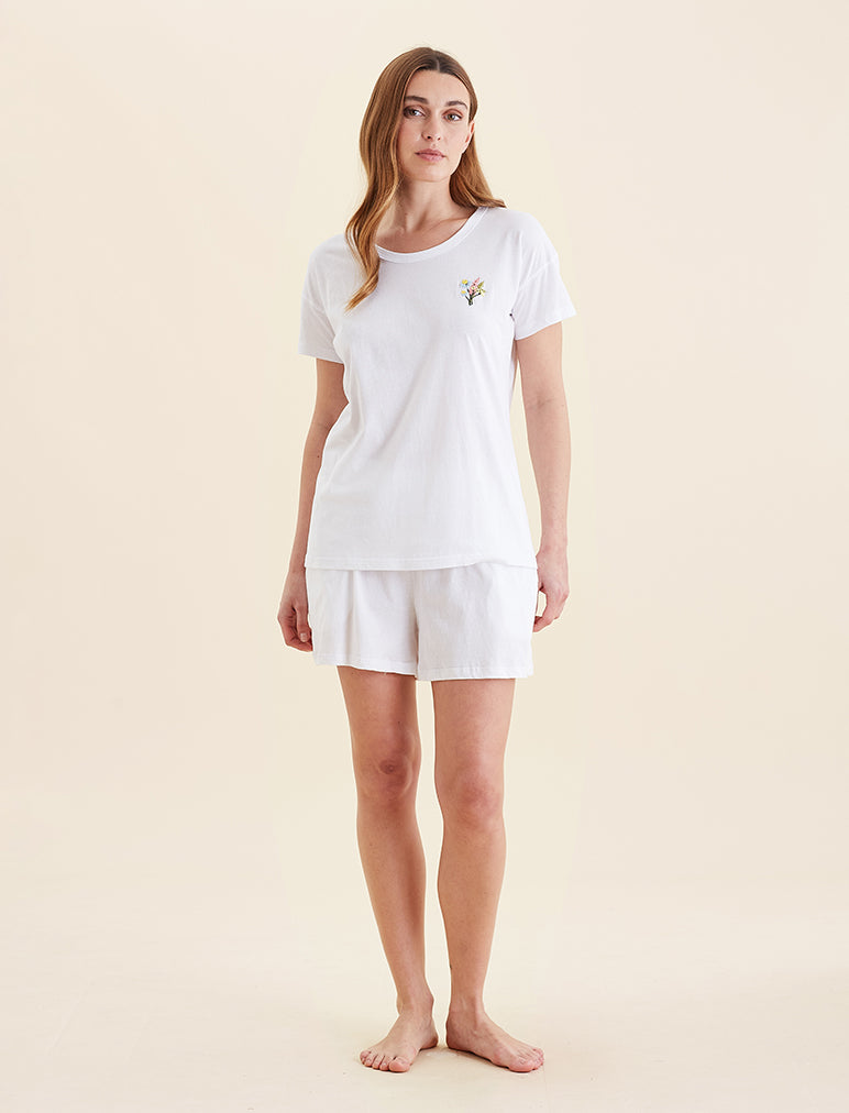 Delphine Embroidered Tee