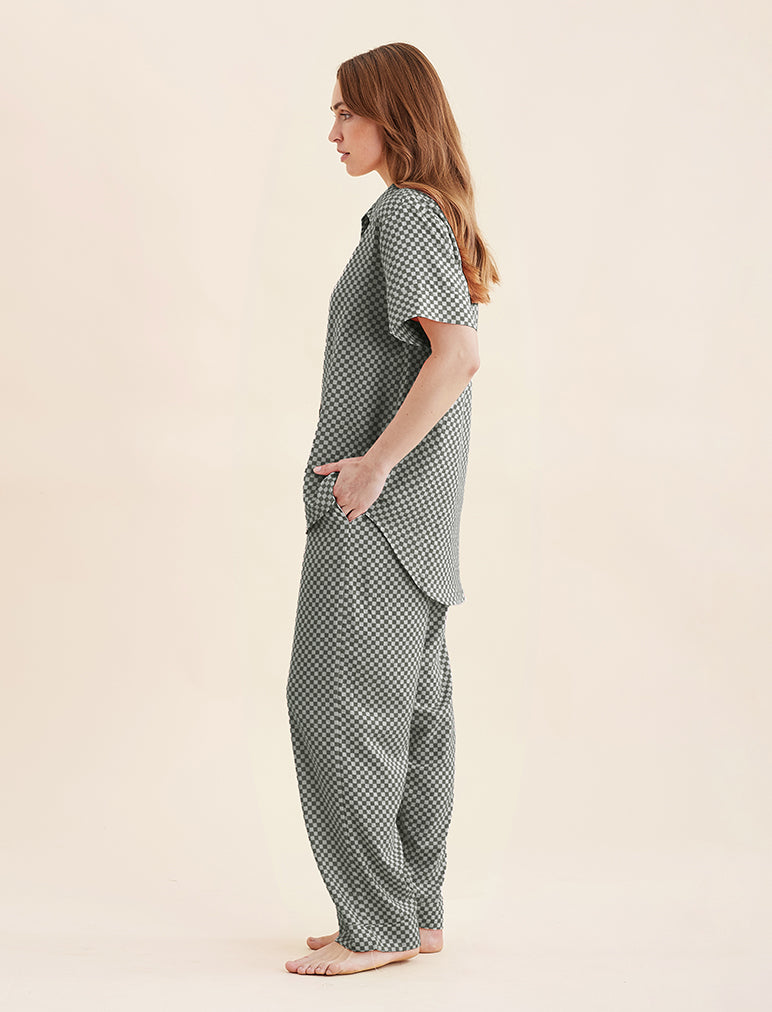 Anais Short Sleeve Full Length PJs