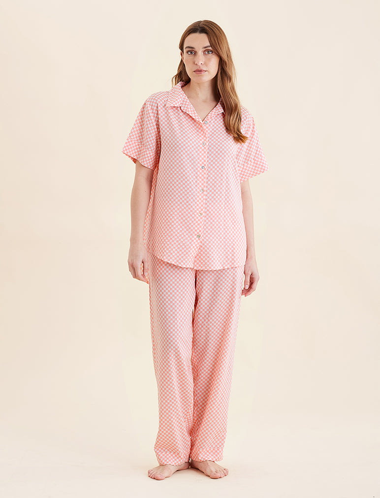 Anais Short Sleeve Full Length PJs