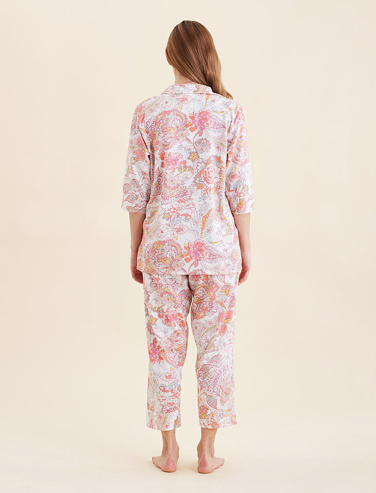 Ella Crop PJ Set with Eye Mask