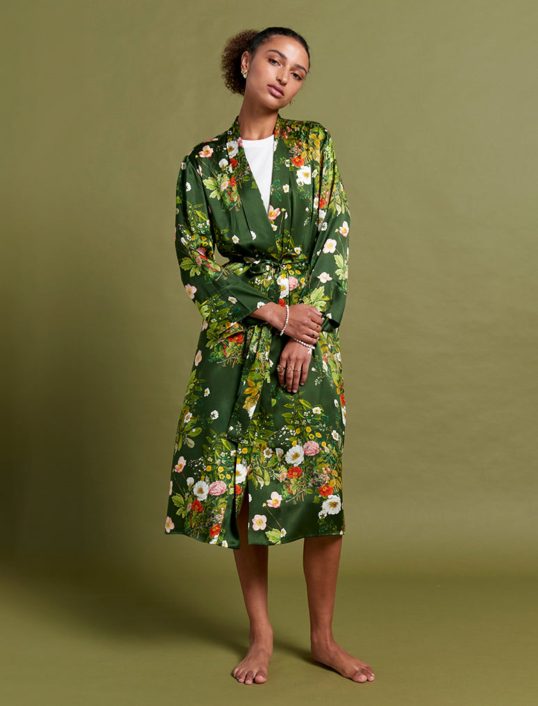 Karen Walker Love Letters Silk Maxi Robe