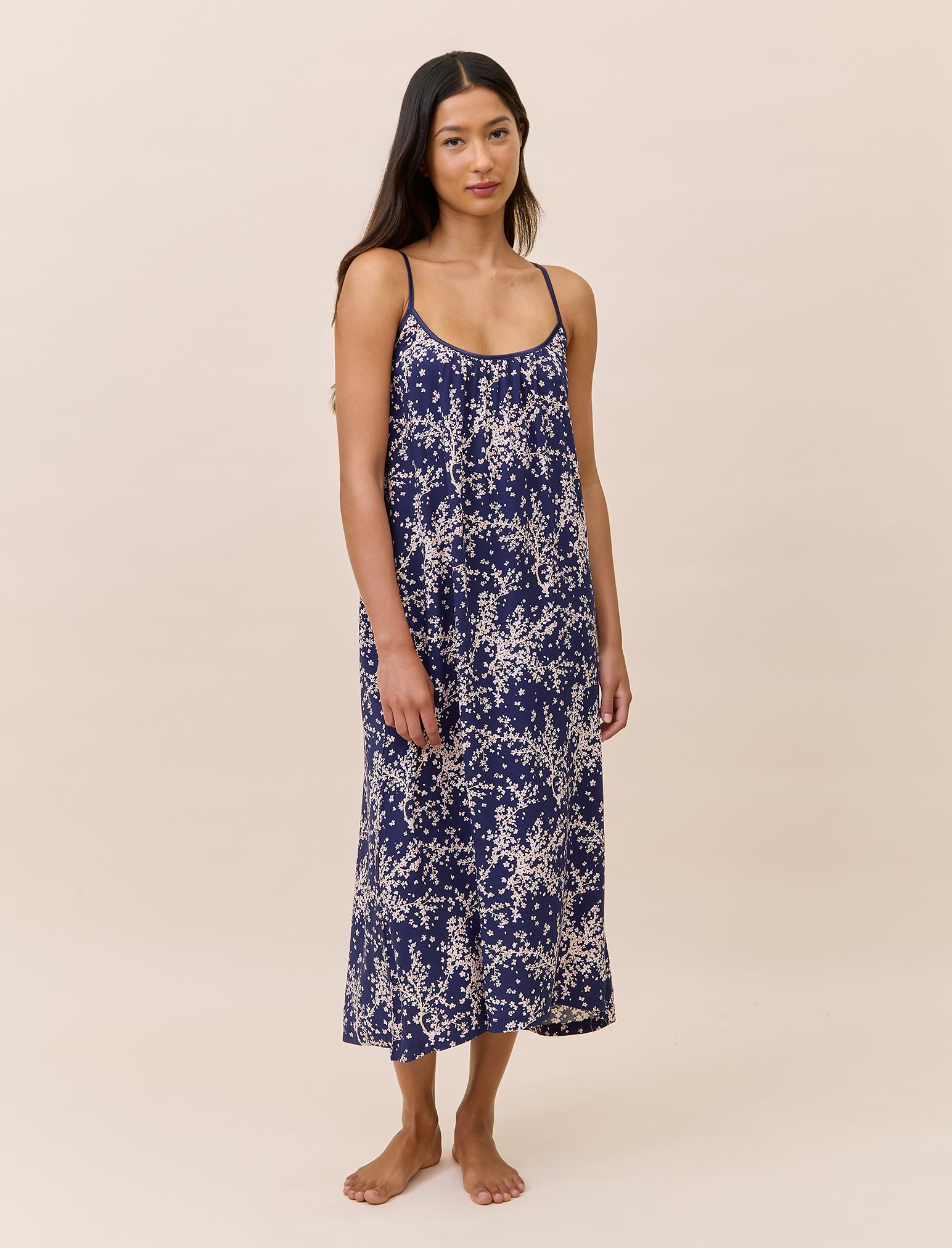 Cheri Blossom Strappy Maxi Nightie