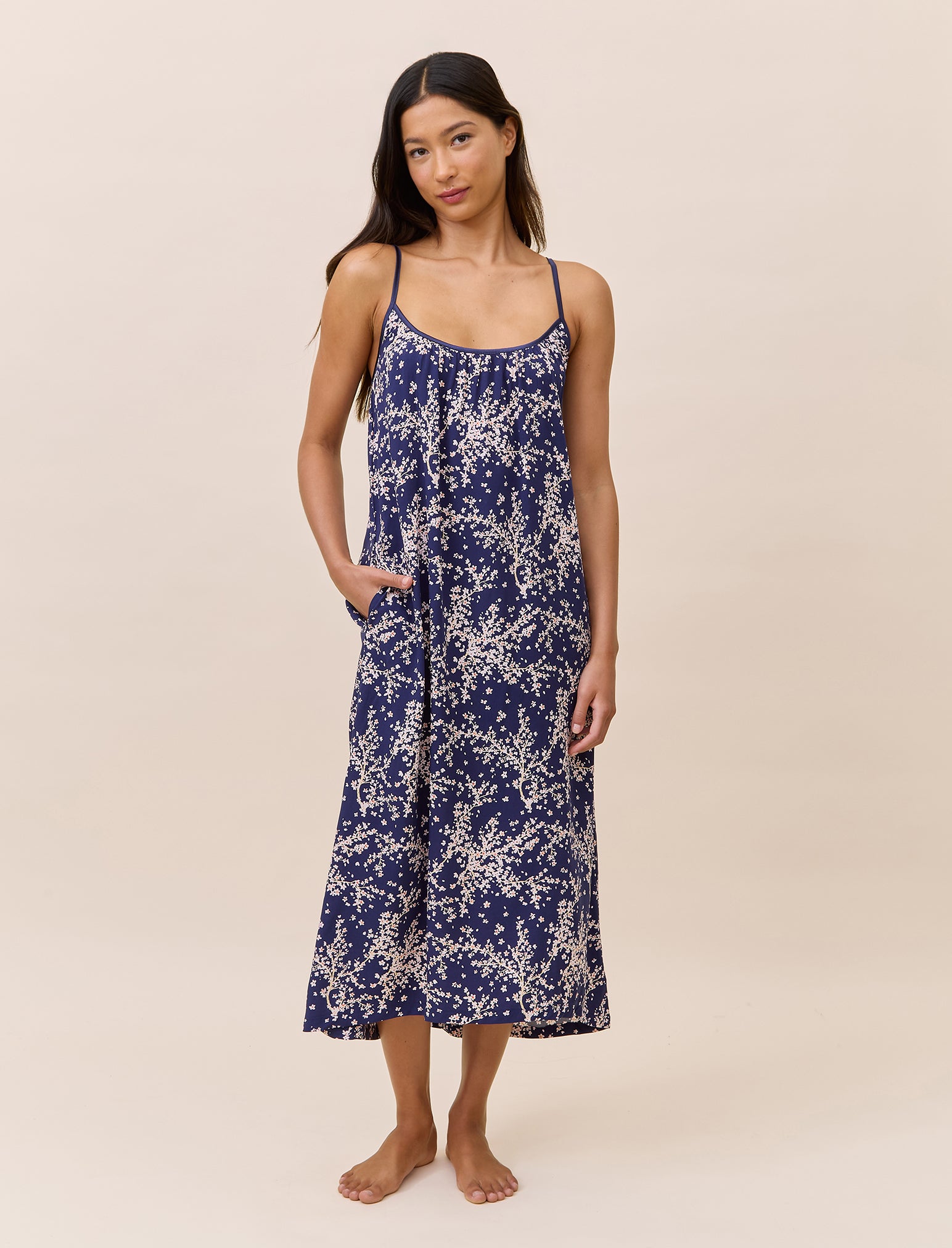 Cheri Blossom Strappy Maxi Nightie