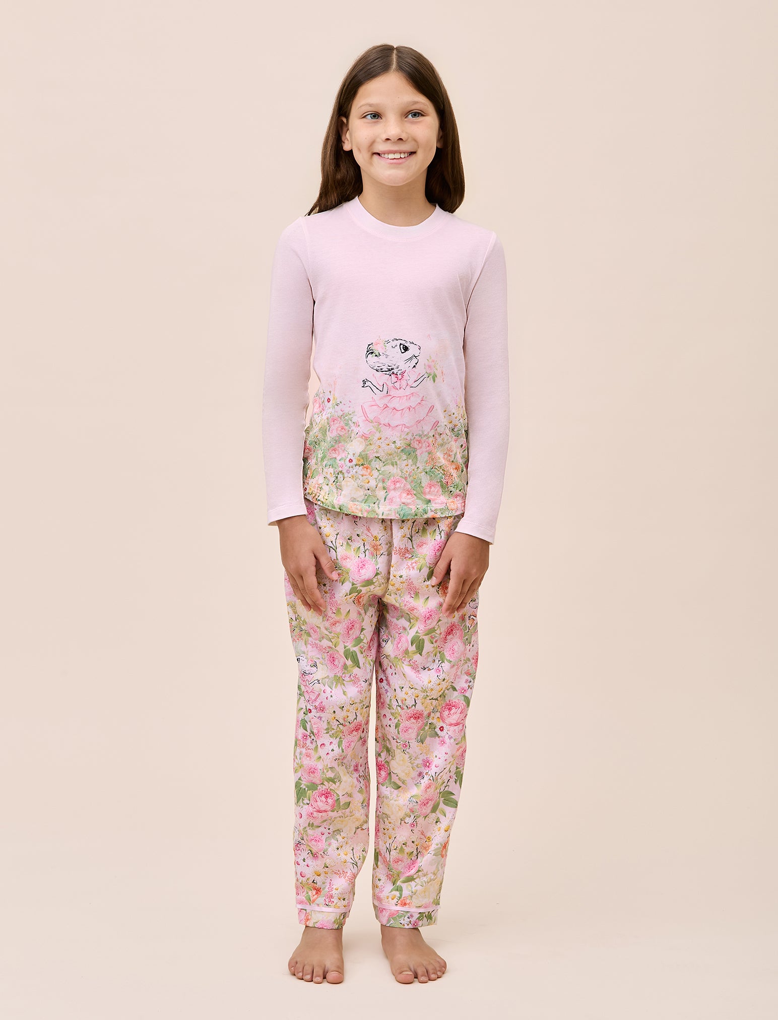 Claris Secret Garden Kids  Pant and Organic Cotton Top