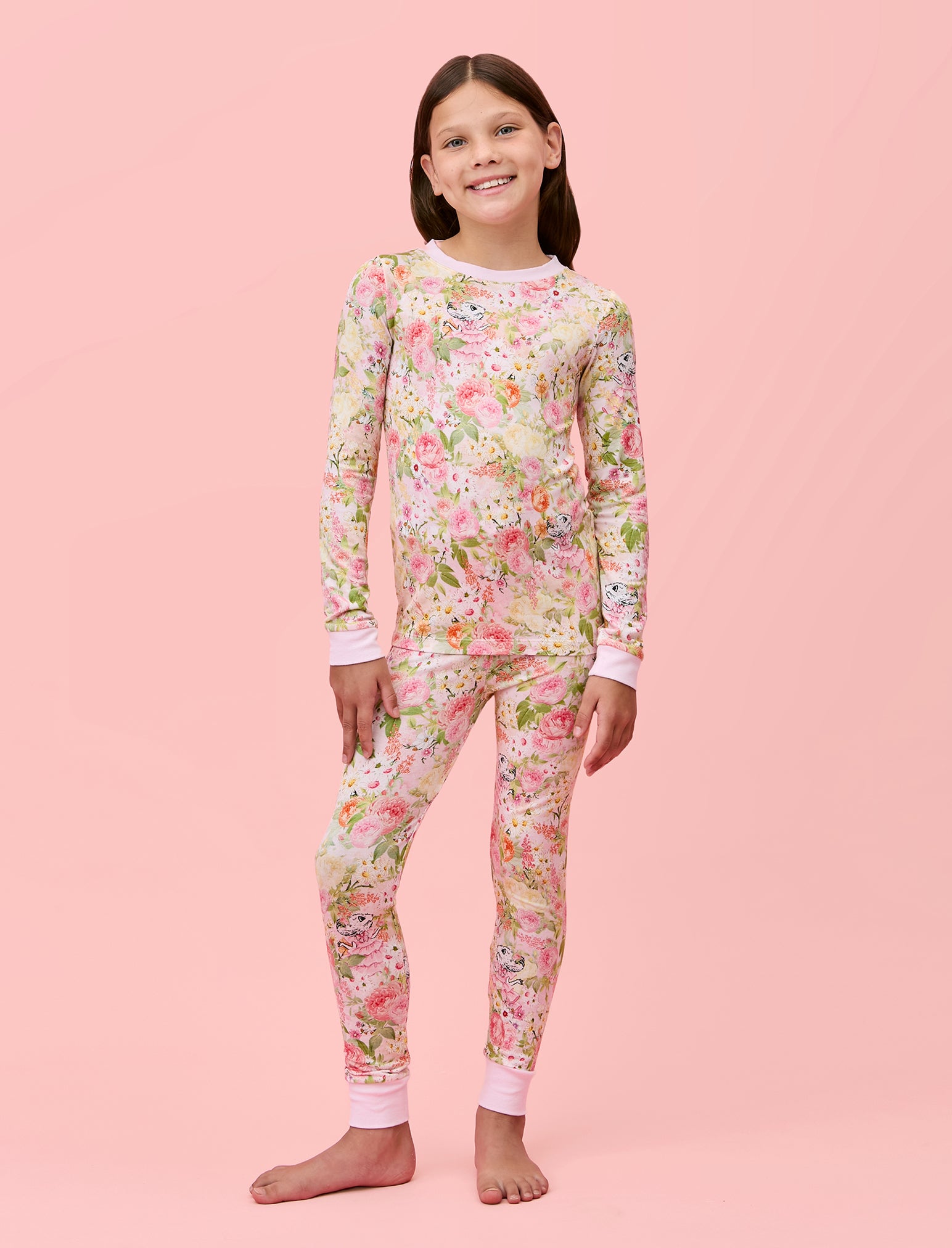 Claris Secret Garden Kids Modal Soft PJ Set