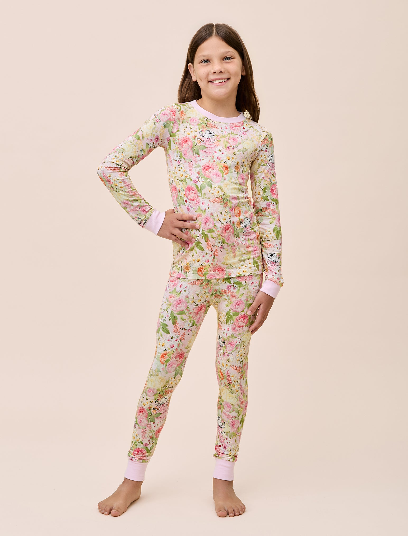 Claris Secret Garden Kids Modal Soft PJ Set