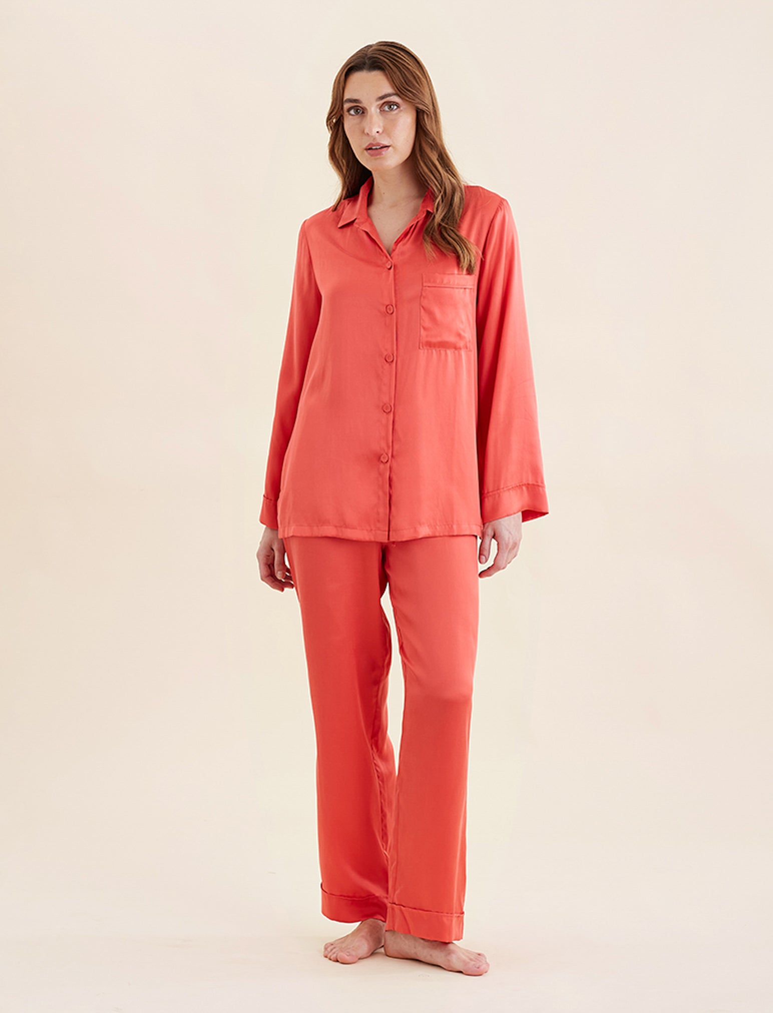 Audrey Washable Silk Full Length PJ