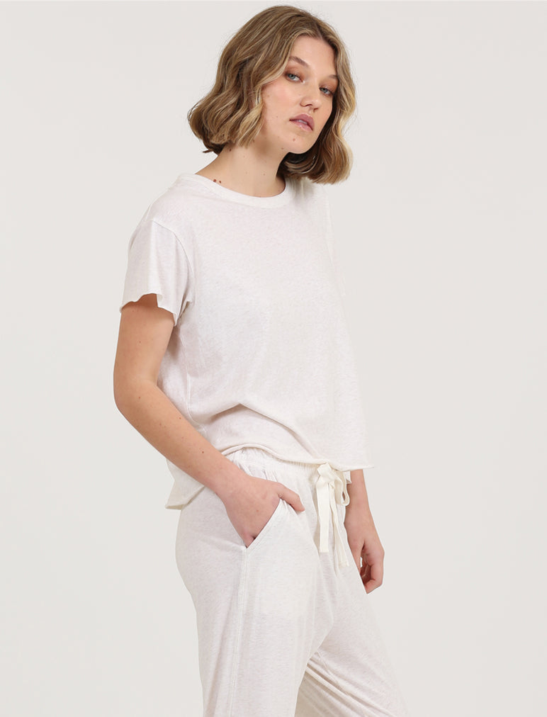 Jada Organic Cotton Knit Boxy Tee