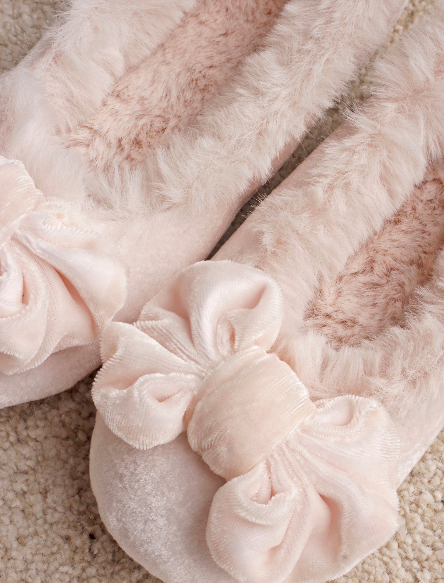 Velvet Bow Ballerina Slipper