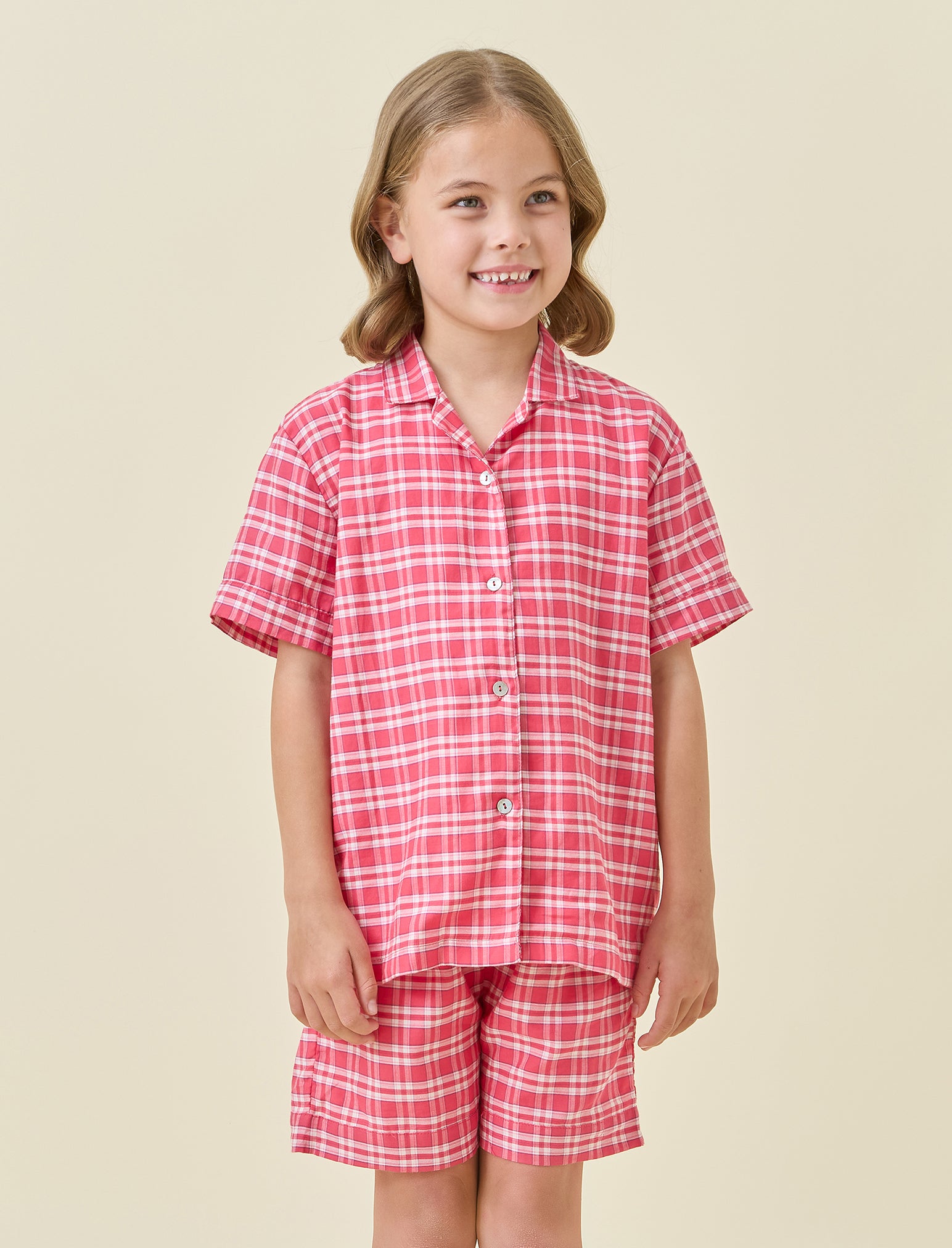 Holiday Plaid Kids PJ Boxer Set