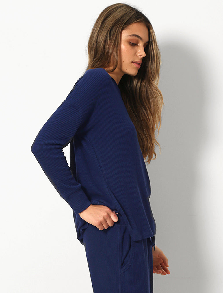 Soft Touch Rib V-Neck Top – Papinelle Sleepwear AU